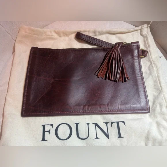 Found Finley Clutch in Burgundy - Picture 2 of 3